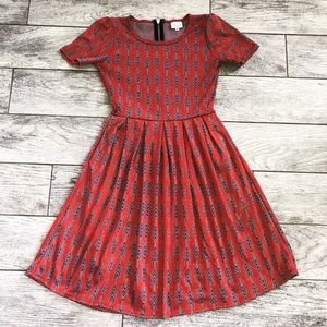 Lularoe Tribal Print Dress With Pockets
